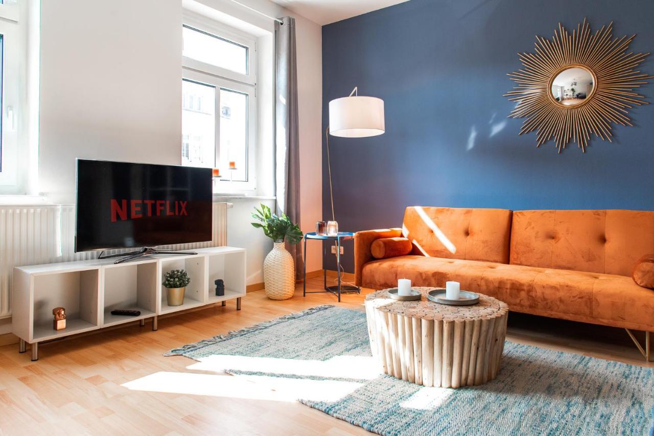 Stilvolles Apartment - Balkon, Netflix, Nespresso, Zentral, Messe Chemnitz Buitenkant foto