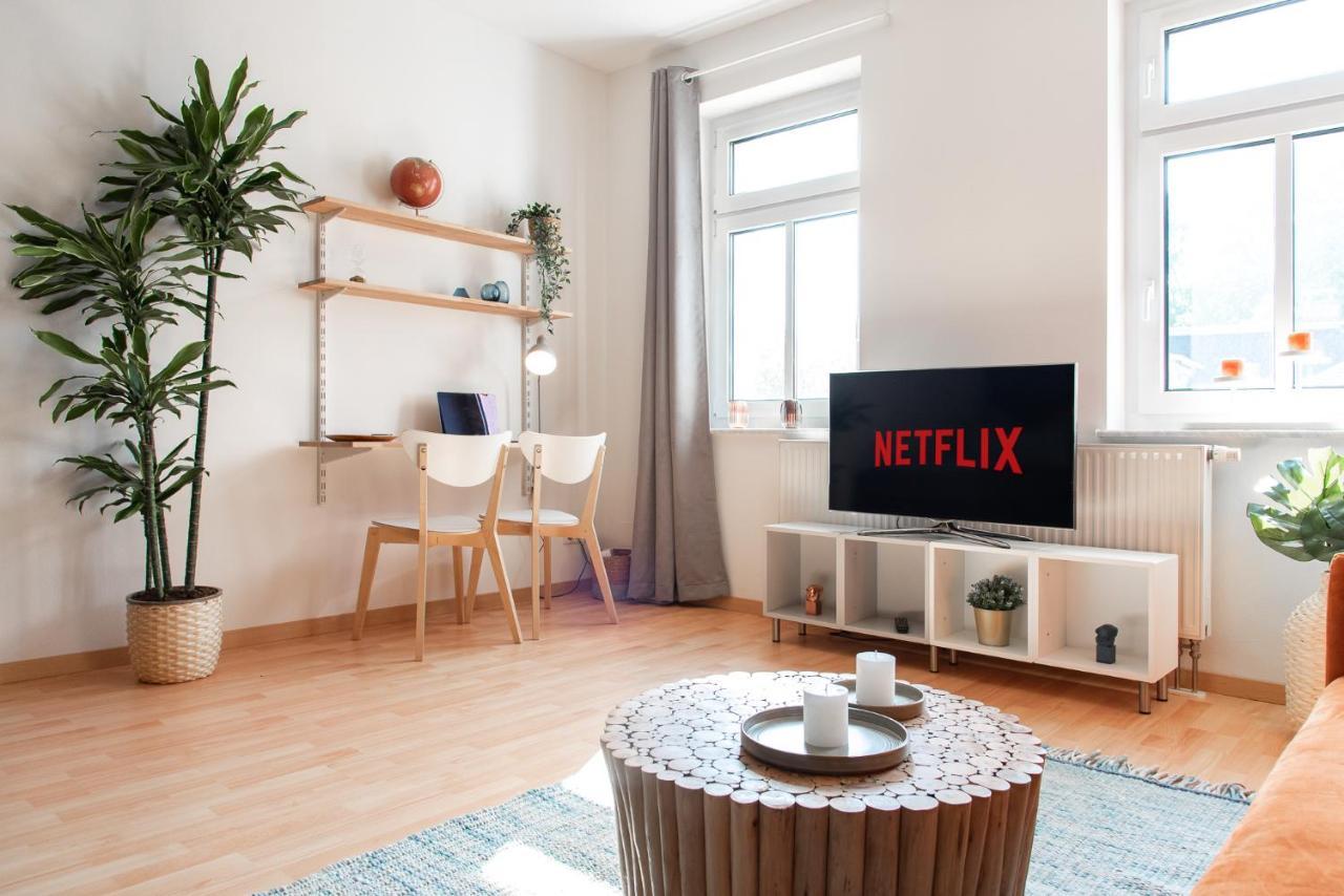Stilvolles Apartment - Balkon, Netflix, Nespresso, Zentral, Messe Chemnitz Buitenkant foto
